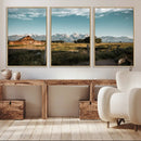 Rustic Farmhouse Wall Art Canvas Print – Teton Range Mormon