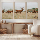 Rustic Deer Wall Art Canvas Print – Autumn Forest Woodland
