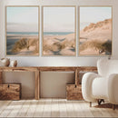 Beach Landscape Wall Art Canvas Print – Framed Sand Dune