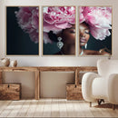 Black Beauty Petal Crown Wall Art Canvas Print – Floral by MyGreatCanvas | Canvas Wall Art Prints | Photo Prints & Wall Decor