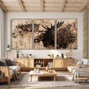 Moose Canvas Wall Art — Rustic Wildlife Painting Print | by MyGreatCanvas | Canvas Wall Art Prints | Photo Prints & Wall Decor