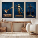 Lady Justice Wall Art Canvas Print – Elegant Gold Legal by MyGreatCanvas | Canvas Wall Art Prints | Photo Prints & Wall Decor
