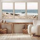Coastal Ocean View Wall Art Canvas Print – Serene Rocky by MyGreatCanvas | Canvas Wall Art Prints | Photo Prints & Wall Decor