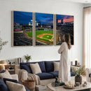 Target Field Wall Art Canvas Print – Baseball Stadium Scene,