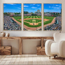 Wrigley Field Baseball Stadium Canvas Wall Art – Packed by MyGreatCanvas | Canvas Wall Art Prints | Photo Prints & Wall Decor