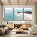 Aerial Beach Wall Art Canvas Print, Coastal Ocean Waves and by MyGreatCanvas | Canvas Wall Art Prints | Photo Prints & Wall Decor