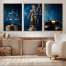 Justice Scales Statue Wall Art, Lady Justice Canvas Print, by MyGreatCanvas | Canvas Wall Art Prints | Photo Prints & Wall Decor
