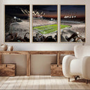 Epic Night Football Stadium Wall Art Canvas Print, Fireworks by MyGreatCanvas | Canvas Wall Art Prints | Photo Prints & Wall Decor