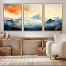 Warm Clouds Abstract Mountain Wall Art, Modern Landscape by MyGreatCanvas | Canvas Wall Art Prints | Photo Prints & Wall Decor