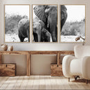 Elephant Family Africa Wall Art Canvas Print by MyGreatCanvas | Canvas Wall Art Prints | Photo Prints & Wall Decor