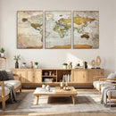 Personalized World Map Canvas Print – Colorful Watercolor by MyGreatCanvas | Canvas Wall Art Prints | Photo Prints & Wall Decor