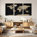 World Map Wall Art Print – Detailed Map of the World Wall by MyGreatCanvas | Canvas Wall Art Prints | Photo Prints & Wall Decor