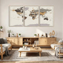 World Map Wall Art Print by MyGreatCanvas | Canvas Wall Art Prints | Photo Prints & Wall Decor