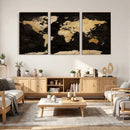 Extra Large World Map Canvas Print – Detailed Map Classic
