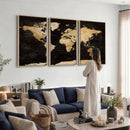 Extra Large World Map Canvas Print – Detailed Map Classic