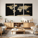 Beige World Map Canvas Wall Art Print, Minimal Black and by MyGreatCanvas | Canvas Wall Art Prints | Photo Prints & Wall Decor