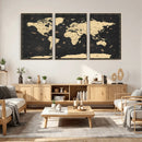 World Map Canvas Print – Detailed Map of the World Wall Art by MyGreatCanvas | Canvas Wall Art Prints | Photo Prints & Wall Decor