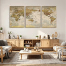 World Map Canvas Print – Detailed Map of the World Wall Art by MyGreatCanvas | Canvas Wall Art Prints | Photo Prints & Wall Decor