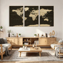 World Map Canvas Print – Framed World Map Wall Art for