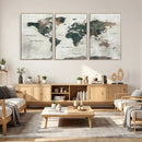 World Map Canvas Print – Framed Travel Map Wall Art for by MyGreatCanvas | Canvas Wall Art Prints | Photo Prints & Wall Decor