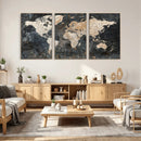 World Map Canvas Print – Detailed Map of the World Wall Art by MyGreatCanvas | Canvas Wall Art Prints | Photo Prints & Wall Decor