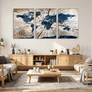 Rustic World Map Canvas Print – Framed Wall Art for Couples, by MyGreatCanvas | Canvas Wall Art Prints | Photo Prints & Wall Decor