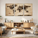 World Map Wall Art Canvas Print by MyGreatCanvas | Canvas Wall Art Prints | Photo Prints & Wall Decor
