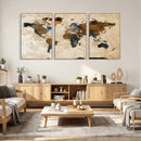 World Map Canvas Print – Framed Travel Map Wall Art for by MyGreatCanvas | Canvas Wall Art Prints | Photo Prints & Wall Decor