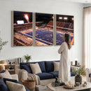 Boise State Stadium Large Wall Art Canvas Print for Living