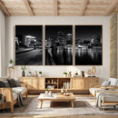 Boston Wall Art Canvas Print, Boston City Downtown Night by MyGreatCanvas | Canvas Wall Art Prints | Photo Prints & Wall Decor