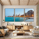 Chicago Wall Art Canvas Print, Chicago City Downtown Night by MyGreatCanvas | Canvas Wall Art Prints | Photo Prints & Wall Decor