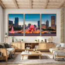 Chicago Wall Art Canvas Print - Chicago City Downtown Night by MyGreatCanvas | Canvas Wall Art Prints | Photo Prints & Wall Decor