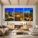 Chicago Wall Art Canvas Print - Chicago City Downtown Night by MyGreatCanvas | Canvas Wall Art Prints | Photo Prints & Wall Decor