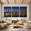 Chicago Wall Art Canvas Print - Chicago City Downtown Night by MyGreatCanvas | Canvas Wall Art Prints | Photo Prints & Wall Decor