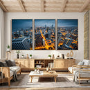 Chicago Wall Art Canvas Print - Chicago City Downtown Night by MyGreatCanvas | Canvas Wall Art Prints | Photo Prints & Wall Decor