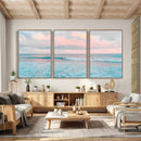 Ocean Wave Wall Art Canvas Print, Pastel Surf Seascape by MyGreatCanvas | Canvas Wall Art Prints | Photo Prints & Wall Decor