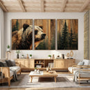 Grizzly Bear Wall Art Canvas Print, Rustic Wildlife Bear by MyGreatCanvas | Canvas Wall Art Prints | Photo Prints & Wall Decor