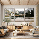 Lake Braies Alpine Landscape Wall Art Canvas Print, by MyGreatCanvas | Canvas Wall Art Prints | Photo Prints & Wall Decor