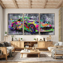 Graffiti Sports Car Street Art Wall Art Canvas Print, by MyGreatCanvas | Canvas Wall Art Prints | Photo Prints & Wall Decor