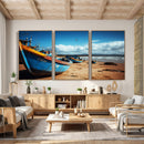 Fishing Boats Wall Art Canvas Print, Coastal Boat Beach by MyGreatCanvas | Canvas Wall Art Prints | Photo Prints & Wall Decor