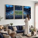 Detroit Lions Stadium Wall Art Canvas Print, Football Field