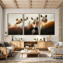 Wild Horse Herd Wall Art Canvas Print, Natural Horse by MyGreatCanvas | Canvas Wall Art Prints | Photo Prints & Wall Decor