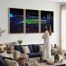 Ole Miss Rebels Vaught Hemingway Stadium Wall Art Canvas