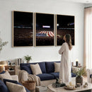 Oklahoma Memorial Stadium Wall Art Canvas Print – Oklahoma