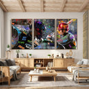 Graffiti Baseball Player Street Art Wall Art Canvas Print by MyGreatCanvas | Canvas Wall Art Prints | Photo Prints & Wall Decor
