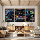 Graffiti American Football Player Street Art Wall Art Canvas by MyGreatCanvas | Canvas Wall Art Prints | Photo Prints & Wall Decor