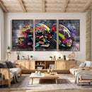 Graffiti American Football Helmet Street Art Wall Art Canvas by MyGreatCanvas | Canvas Wall Art Prints | Photo Prints & Wall Decor