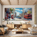 London City Street Wall Art Canvas Print, Big Ben & Red Bus by MyGreatCanvas | Canvas Wall Art Prints | Photo Prints & Wall Decor