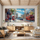 London City Street Wall Art Canvas Print, Big Ben & Red Bus by MyGreatCanvas | Canvas Wall Art Prints | Photo Prints & Wall Decor
