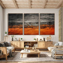 Black Orange Abstract Wall Art Canvas Print Modern Textured by MyGreatCanvas | Canvas Wall Art Prints | Photo Prints & Wall Decor